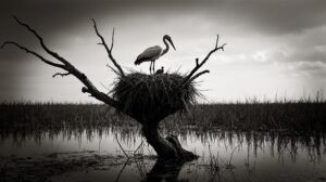 Аисты Амура отказываются растить птенцов: саморегуляция или голод?