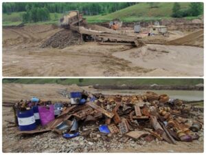 Река Чача в Забайкалье пострадала от сбросов отходов и разливов нефти