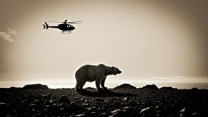 Вертолеты над тундрой: как климат меняет жизнь белых медведей в Якутии