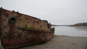 Суд обязал чиновников в Якутии заплатить за ржавые баржи в реке