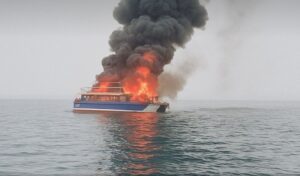 Пожар на катамаране в Приморье привел к иску о возмещении вреда природе