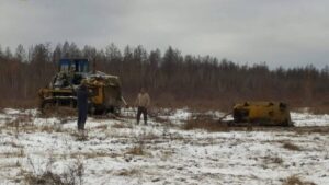Бульдозер «Якутскгеологии» загрязнил озеро в заповедном резервате «Тамма»