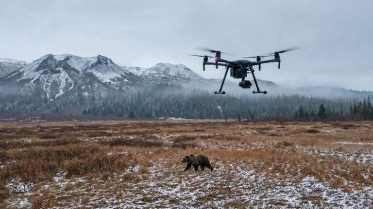 Дроны выходят на охоту: как контролируют медведей на Камчатке