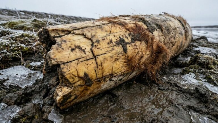 Незаконная добыча бивней мамонта уничтожает экосистему реки Яна