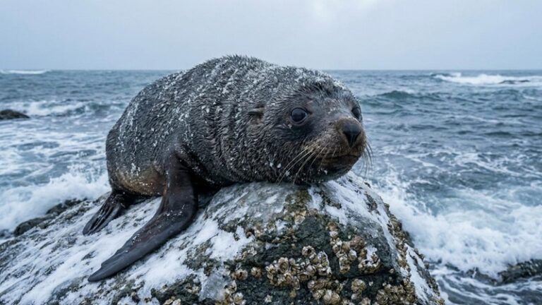 Тысяча морских котиков осталась зимовать на острове Беринга из-за смены климата