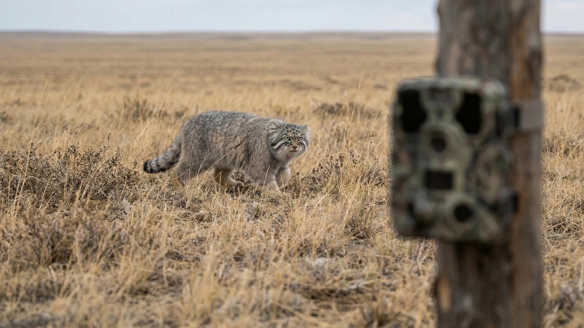 Спасти манула от пожаров: новый проект сохранения редкого хищника